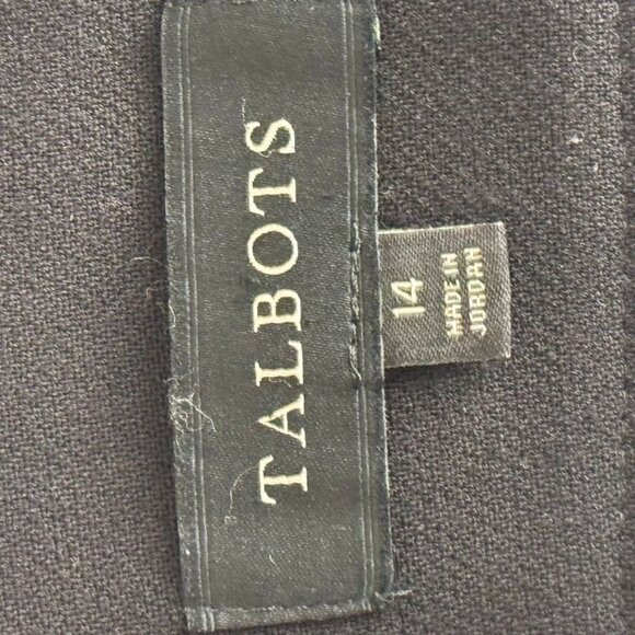 Talbots Womens Black straight Pencil Skirt Size 14 lined career - Picture 3 of 11
